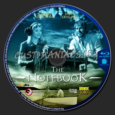 The Notebook blu-ray label