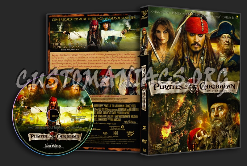 Pirates of the Caribbean: On Stranger Tides dvd cover