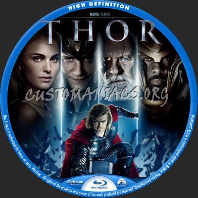 Thor blu-ray label