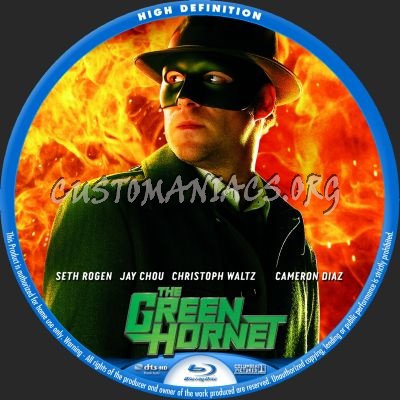 The Green Hornet blu-ray label