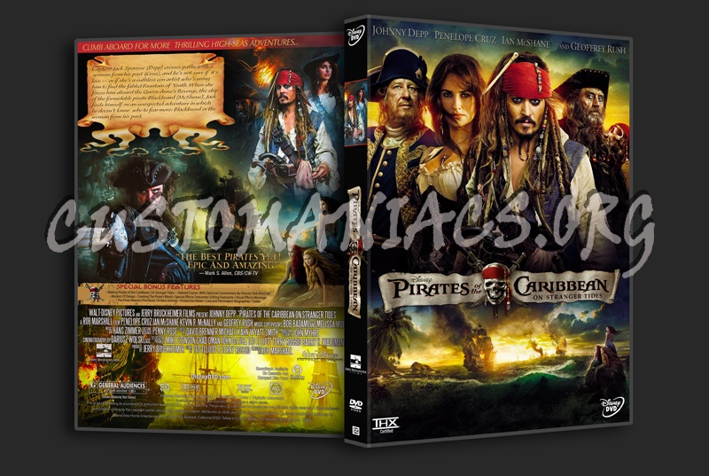 Pirates of the Caribbean On Stranger Tides dvd cover