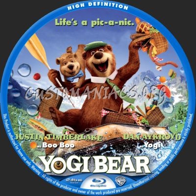 Yogi Bear blu-ray label