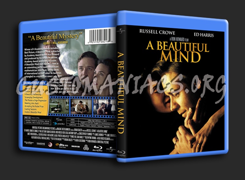 A Beautiful Mind blu-ray cover