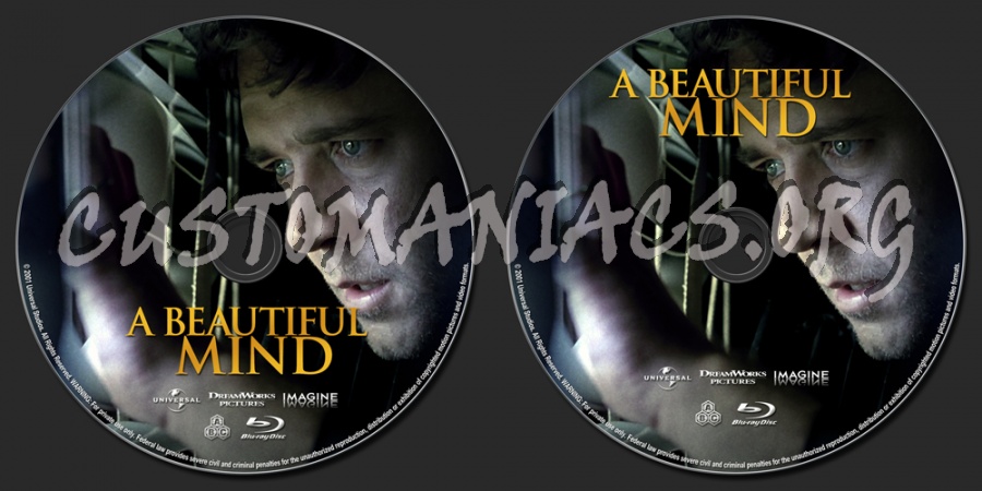 A Beautiful Mind dvd label