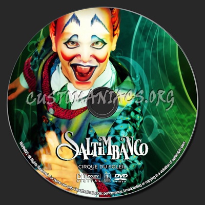 Cirque Du Soleil Saltimbanco dvd label
