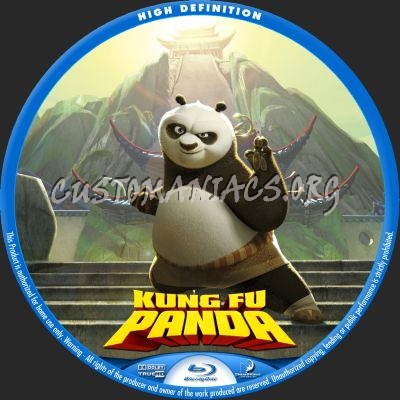 Kung Fu Panda blu-ray label