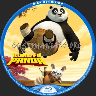 Kung Fu Panda blu-ray label