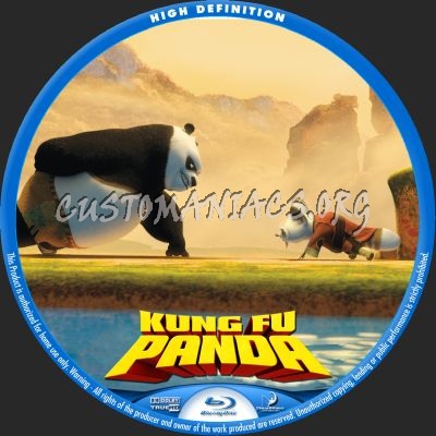 Kung Fu Panda blu-ray label