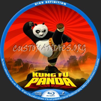 Kung Fu Panda blu-ray label