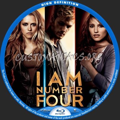 I Am Number Four blu-ray label