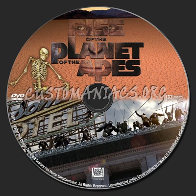 Rise of the Planet of the Apes dvd label