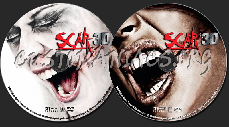 Scar 3D dvd label