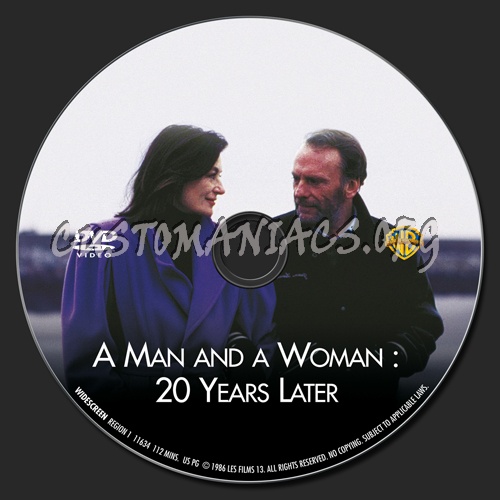 A Man and a Woman 20 Years Later dvd label