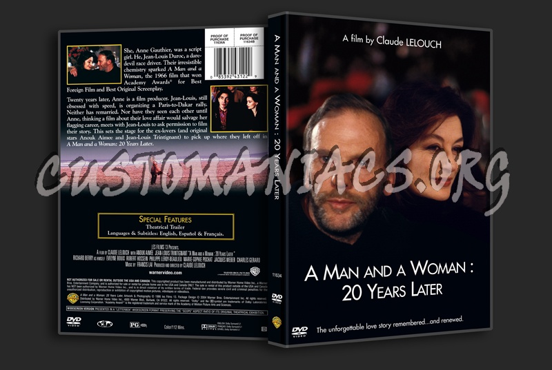 A Man and a Woman 20 Years Later dvd cover