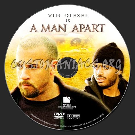 A Man Apart dvd label