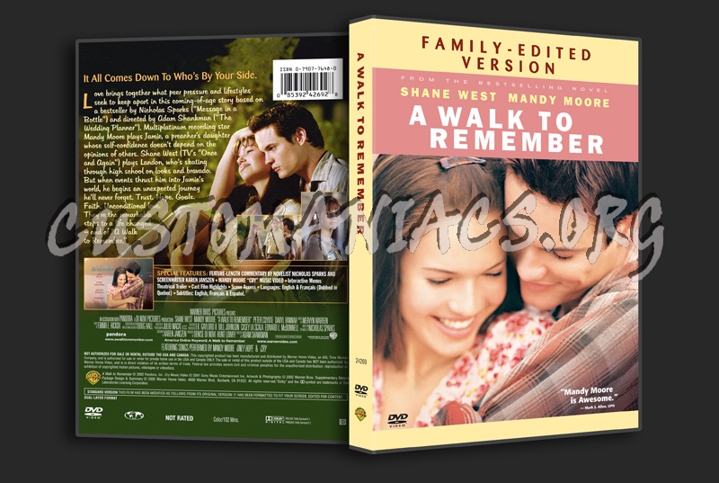 A Walk to Remember dvd cover