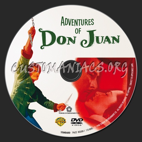 Adventures of Don Juan dvd label