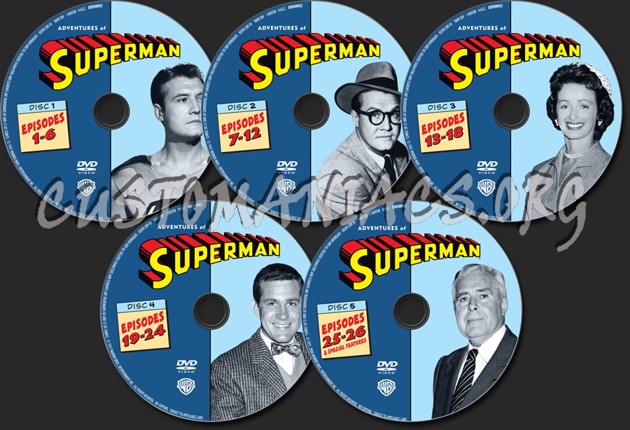 Adventures of Superman Season 2 dvd label