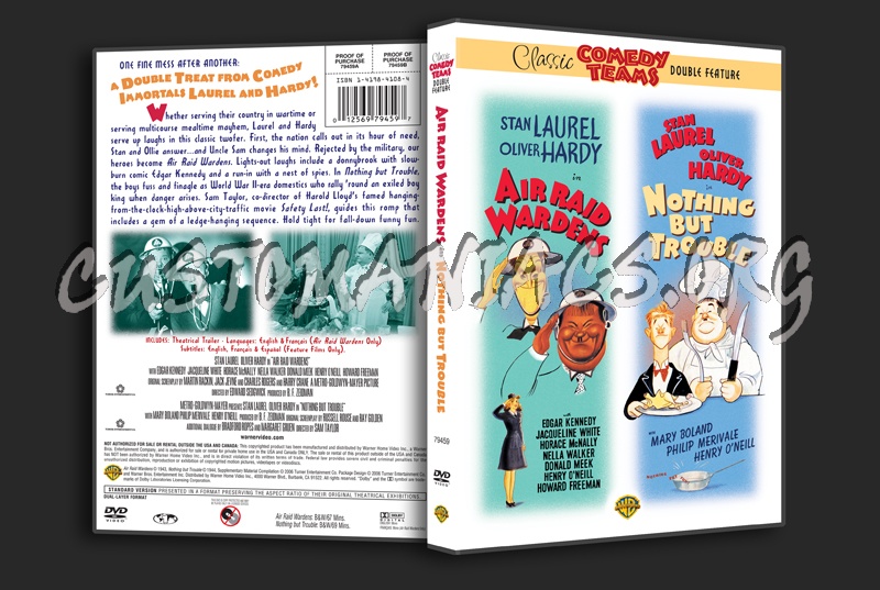 Air Raid Wardens / Nothing But Trouble dvd cover