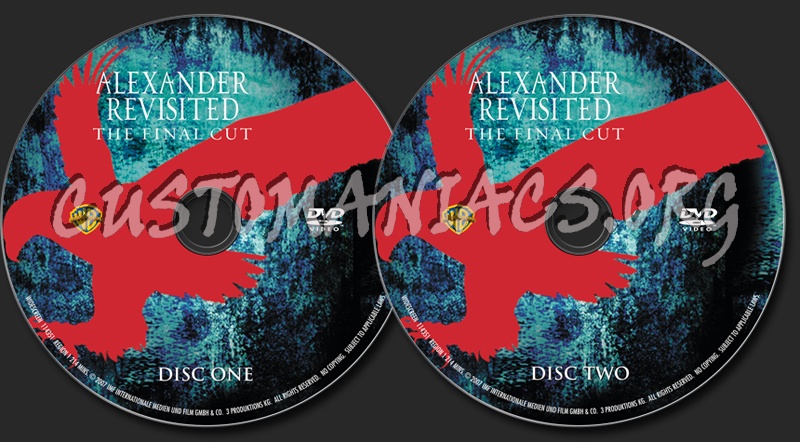 Alexander Revisited dvd label