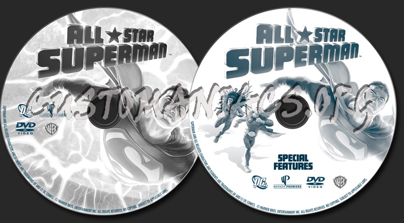 All Star Superman dvd label