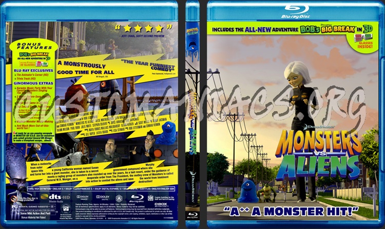 Monsters Vs Aliens dvd cover