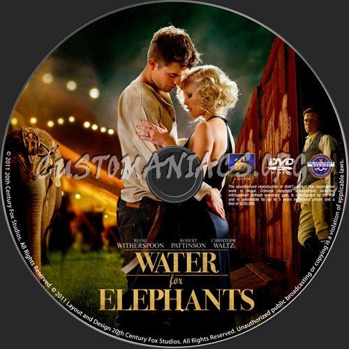 Water For Elephants dvd label