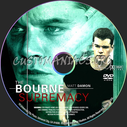 The Bourne Supremacy dvd label