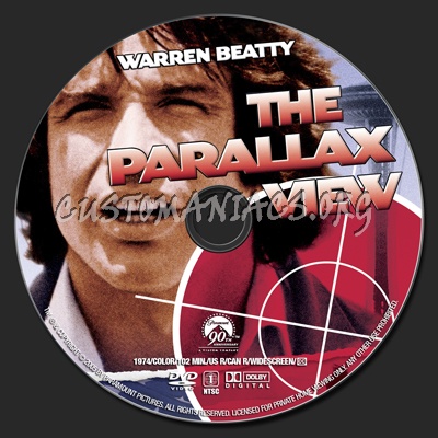The Parallax View dvd label