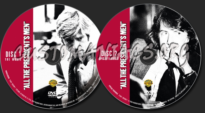 All the President's Men dvd label