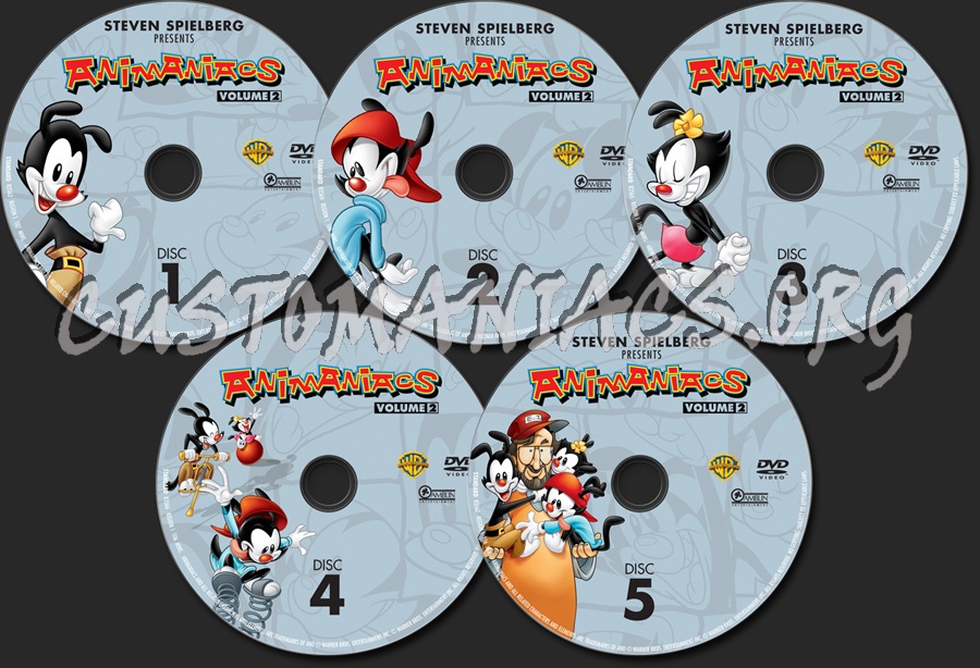 Animaniacs Volume 2 dvd label