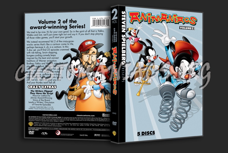 Animaniacs Volume 2 dvd cover