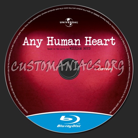 Any Human Heart blu-ray label