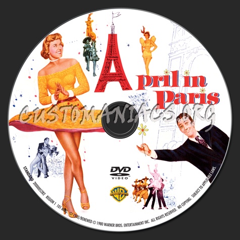 April in Paris dvd label