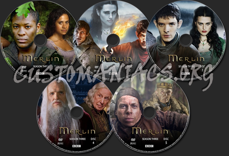 Merlin - Season 3 dvd label