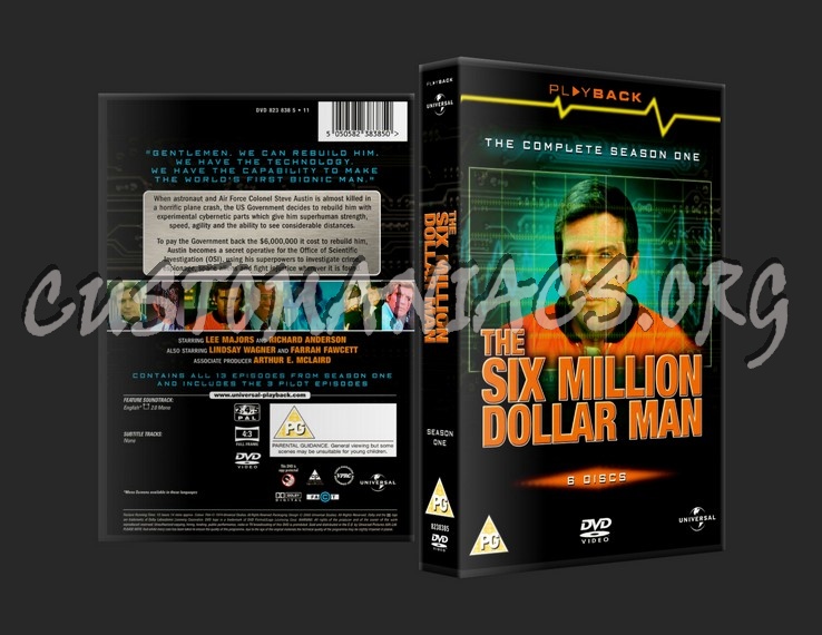 The Six Million Dollar Man Series One dvd cover