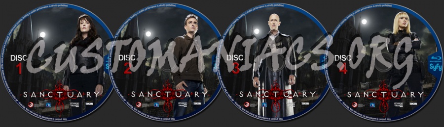 Sanctuary Season 1 blu-ray label