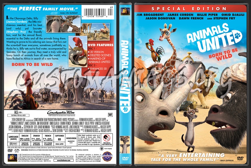 Animals United dvd cover - DVD Covers & Labels by Customaniacs, id: 134336  free download highres dvd cover