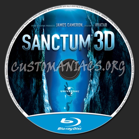 Sanctum 3D blu-ray label