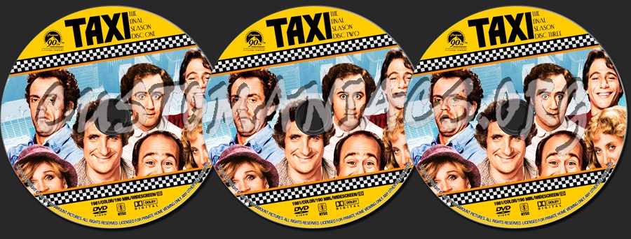 Taxi Season 5 dvd label