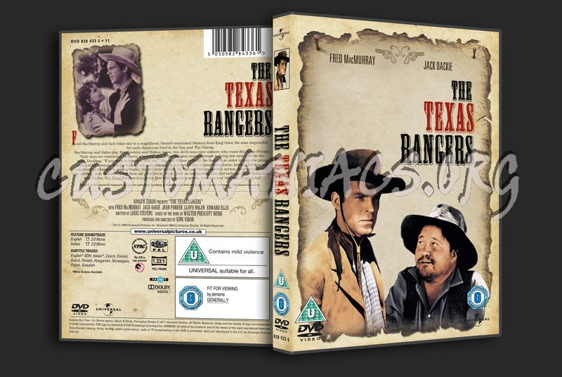 The Texas Rangers dvd cover