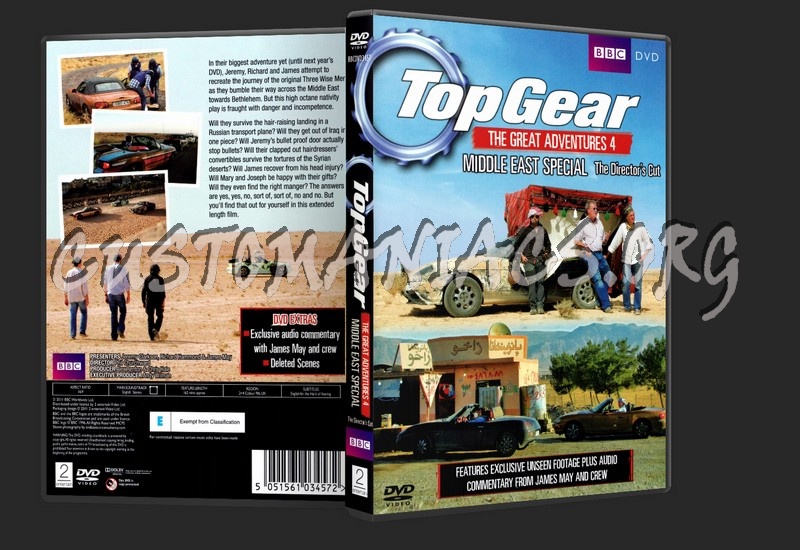 Top Gear: The Great Adventures 4 - Middle East Special - The Director's Cut dvd cover