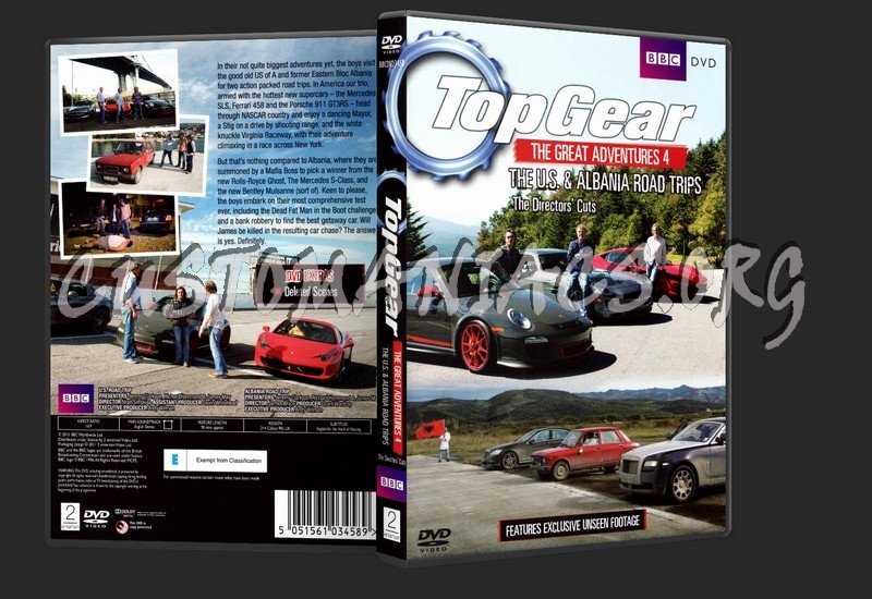 Top Gear: The Great Adventures 4 - The U.S. & Albanian Road Trips - The Directors Cut dvd cover