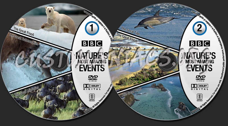 BBC Nature's Most Amazing Events dvd label
