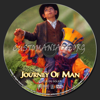 Cirque Du Soleil Journey Of Man dvd label