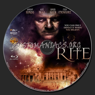 The Rite blu-ray label