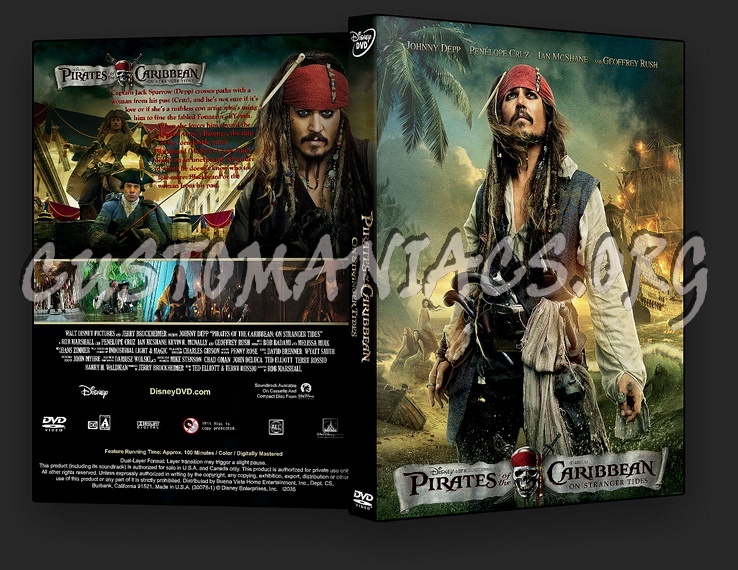 Pirates of the Caribbean On Stranger Tides dvd cover