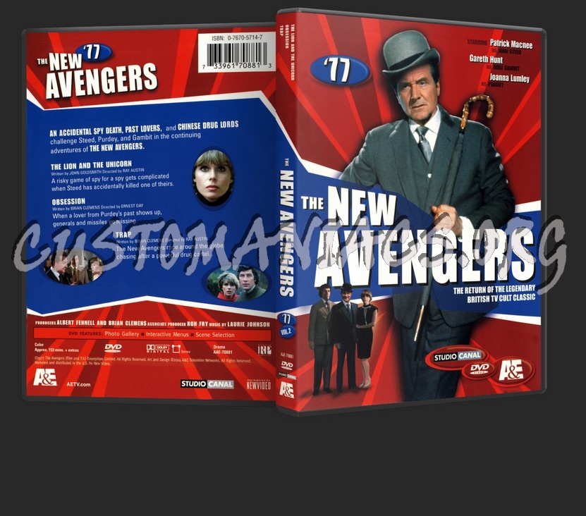 The New Avengers 77 dvd cover