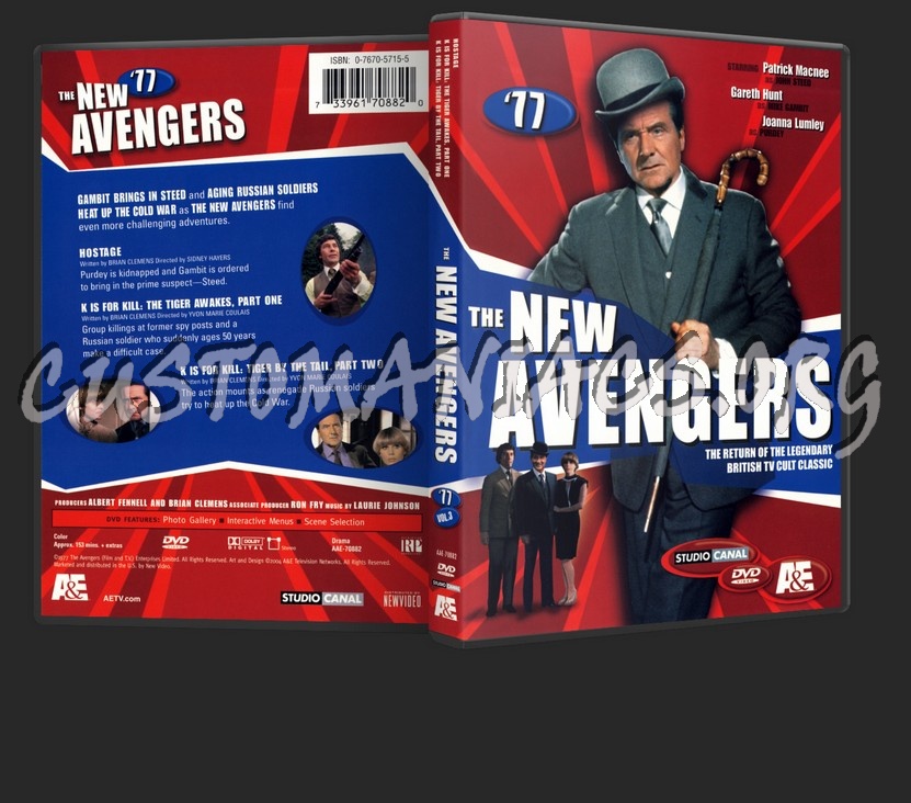 The New Avengers 77 dvd cover