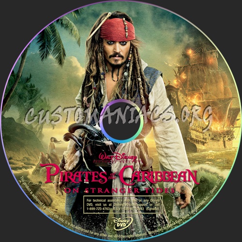 Pirates of the Caribbean: On Stranger Tides dvd label